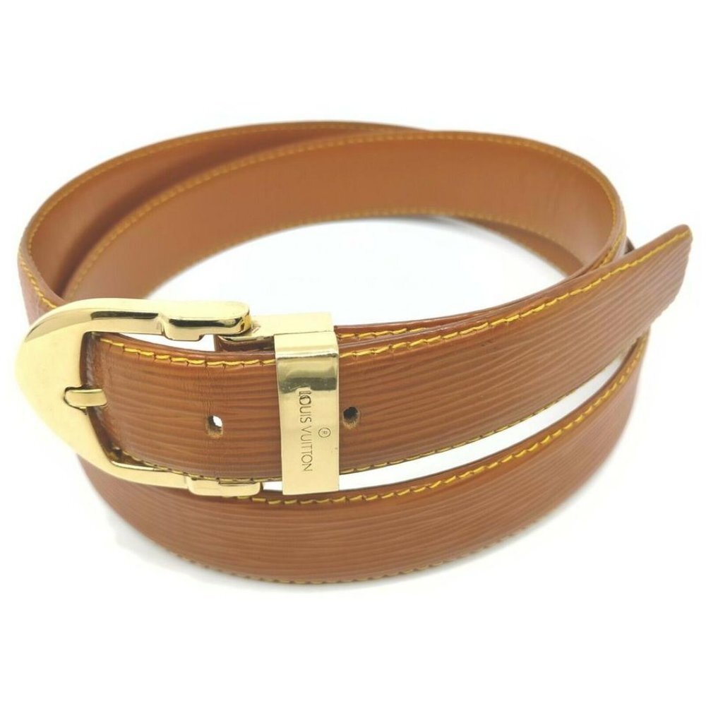 Louis Vuitton 110/44 Brown x Gold Epi Leather Cein
